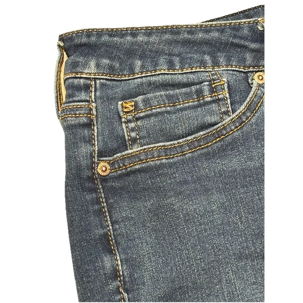 Seven7 Sunset Bermuda Denim Shorts Womens 14 Blue‎ Stretch Mid Rise Jean Shorts